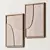 Minimalist Relief Art Set by Amy Maye 3D model small image 2