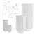 Marble Alia Vases Set 3D model small image 2