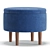 Textile Pouffe Clari 5 Colors 3D model small image 3