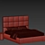Meridiani Bardo Modern Bed Collection 3D model small image 3