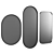 Modern Iron Black Mirror 3D model small image 1