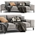 Modern Ditre Italia Blake Sofa 3D model small image 2