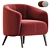 Contemporary Amalfi Armchair Collection 3D model small image 5