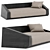 Modern Luxe Daybed by Kooku 3D model small image 1