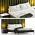 Elegant Michelangelo Bed Frame 3D model small image 1