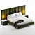 Elegant Michelangelo Bed Frame 3D model small image 3