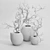 Playful Nib White Vase 3D model small image 5