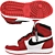 Red Nike Air Jordan 1 Retro - 3D Model 3D model small image 4