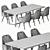 Elegant Dining Set 28 3D model small image 5
