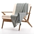 Crate & Barrel Cavett Armchair 3D model small image 2