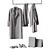 Boca Hanger Trench Coat Set 3D model small image 7