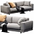Modern Italian Sofa 3D Model 3D model small image 2