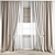 Detailed Curtain Model 3D Archive 3D model small image 1