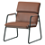Streamlined Modern Lounge Chair 3D model small image 2