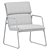 Streamlined Modern Lounge Chair 3D model small image 5