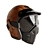 Vintage Leather Motorcycle Helmet Set 3D model small image 2