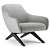 Modern Marlon Chair for V-Ray 3D model small image 1