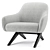 Modern Marlon Chair for V-Ray 3D model small image 5