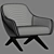 Modern Marlon Chair for V-Ray 3D model small image 9