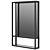 Fine Wall Mounted Stainless Mirror 3D model small image 1