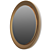 Round Framed Wall Mirror 45cm 3D model small image 1