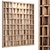 Wooden Decorative Room Divider 3D model small image 2