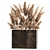 Rustic Metal Reed Bouquet 3D model small image 1