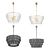 Glace Glass Hanging Chandelier 3D model small image 6