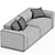 Elegant & Comfortable Wallace Sofa 3D model small image 3