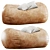 Teen Leather Bean Bag Lounge 3D model small image 2