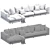  Sleek Nevyll Chaise Lounge 3D model small image 5