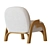  Knit Ecru Armchair by Balzac Paris 3D model small image 3