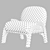  Knit Ecru Armchair by Balzac Paris 3D model small image 5