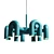 Modern Cirkus Chandelier Large 3D model small image 4