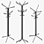  Modern SC77 Coat Rack Stand 3D model small image 4