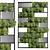 Modern Wooden Frame Vertical Garden 3D model small image 2