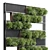 Modern Wooden Frame Vertical Garden 3D model small image 3