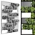 Modern Wooden Frame Vertical Garden 3D model small image 5