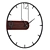 Metal Wood Wall Clock Elegant 3D model small image 2