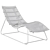 Elegant Teak Swing Lounger 3D model small image 3