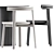 Sleek Dial Dining Set 3D model small image 4