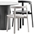 Sleek Dial Dining Set 3D model small image 5
