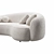 Kaza Lisbon Sofa: Modern Elegance 3D model small image 3