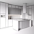  Corner Kitchen Modern Set 3D model small image 5