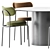 Modern Dining Set: Loop Chair & Dial Table 3D model small image 2