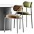 Modern Dining Set: Loop Chair & Dial Table 3D model small image 4