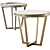 Urban Chic Side Table Pair 3D model small image 1