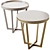 Urban Chic Side Table Pair 3D model small image 2