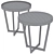 Urban Chic Side Table Pair 3D model small image 5