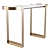 Fabio Console Table: Art Deco-Inspired 3D model small image 6